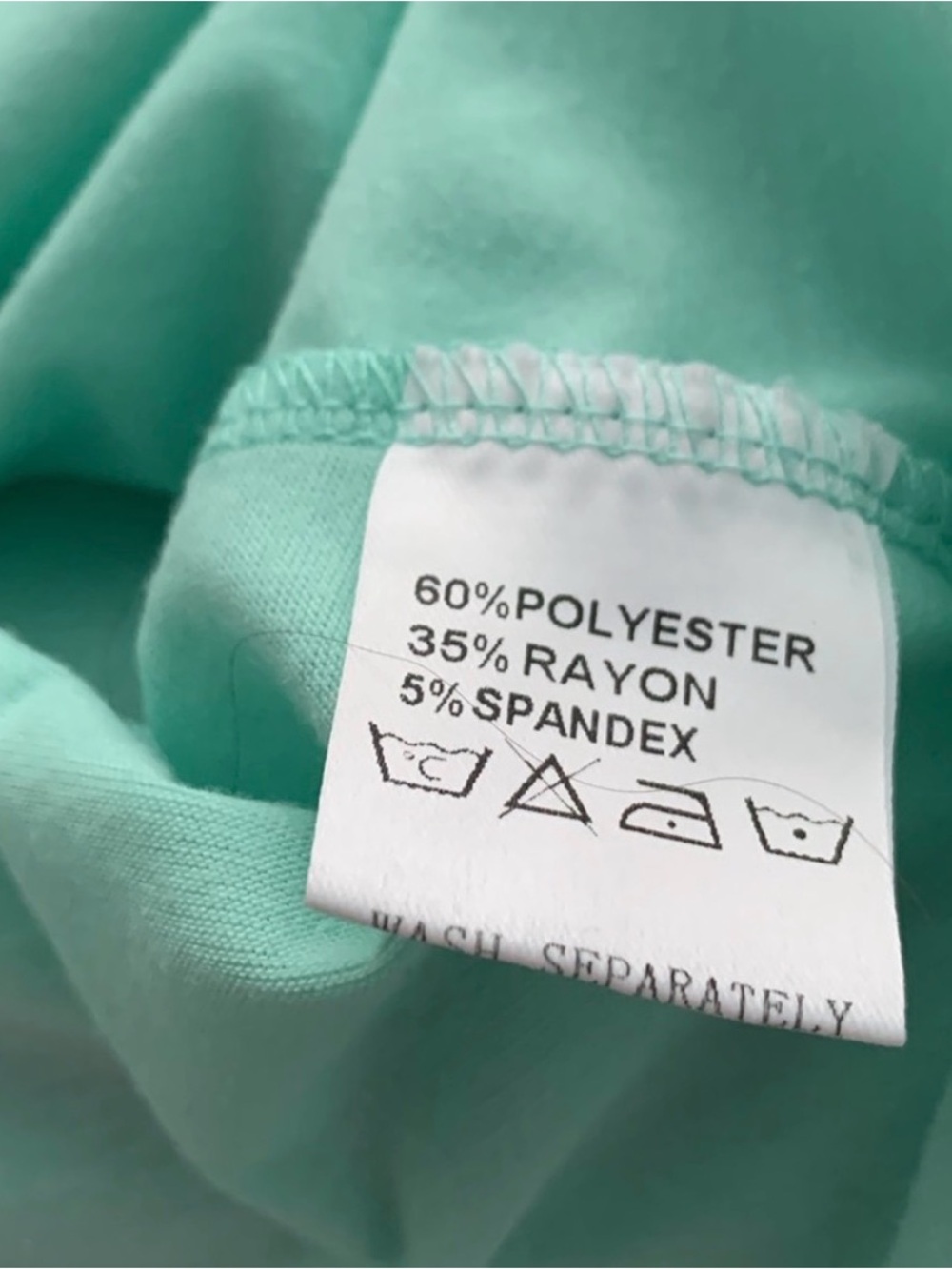 🕊️Mint V-Neck Embroidered Top - Picture 7 of 7